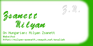 zsanett milyan business card